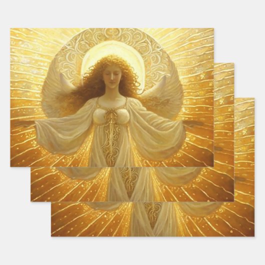 Golden Angel Awakening of Knowledge Inpakpapier Vel (Set)
