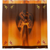 Golden Angel bedrukte douchergordijn Douchegordijn (Voorkant)