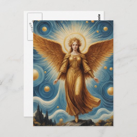 Golden Angel Briefkaart (Voorkant / Achterkant)