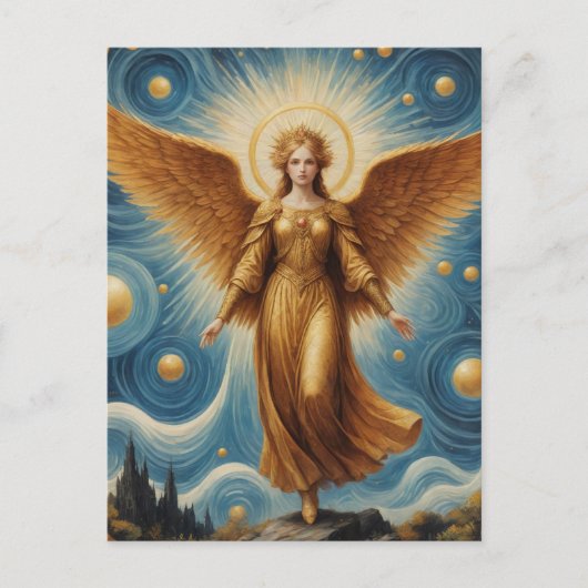 Golden Angel Briefkaart (Voorkant)