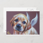 Golden angel briefkaart (Voorkant / Achterkant)