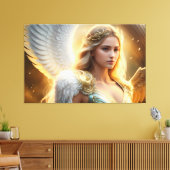 Golden Angel Canvas Afdruk (Insitu (Woonkamer))