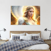 Golden Angel Canvas Afdruk (Insitu (Slaapkamer))