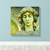 Golden Angel Canvas Afdruk (Insitu (Houten vloer))
