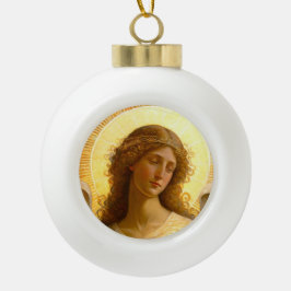 Golden Angel Gentle Messenger of Love Keramische Bal Ornament