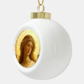 Golden Angel Gentle Messenger of Love Keramische Bal Ornament (Rechts)