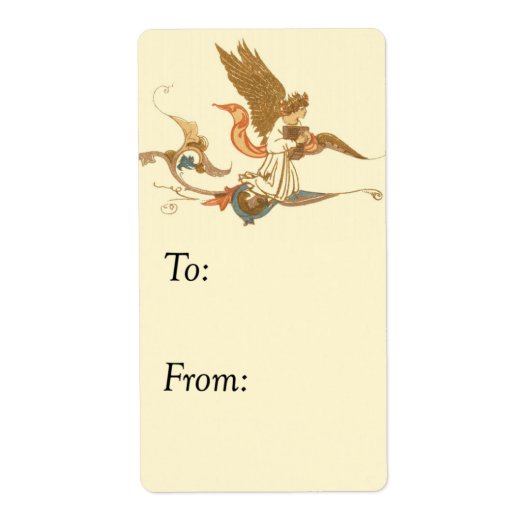 Golden Angel  Gift Label (Voorkant)