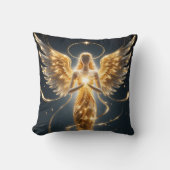 Golden Angel Glamour Throw Pillow Kussen (Voorkant)