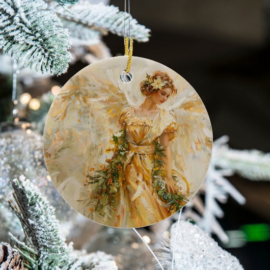 Golden Angel Kerst van de Liefde Ornament