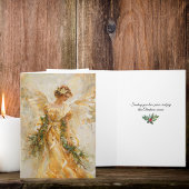 Golden Angel Kerstgroet Kaart