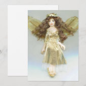 Golden Angel Kerstmis JL Biel Feestdagenkaart (Voorkant / Achterkant)