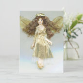 Golden Angel Kerstmis JL Biel Feestdagenkaart (Staand voorkant)