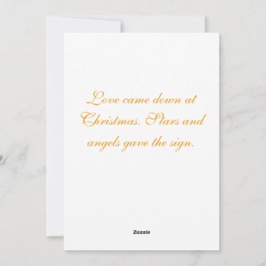 Golden Angel met sterrenWenskaart Feestdagenkaart (Achterkant)