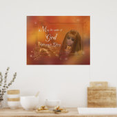 Golden Angel - Moge de glimlach van God...Afdrukke Poster (Keuken)