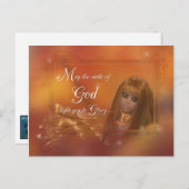 Golden Angel - Moge de glimlach van God...Briefkaa Briefkaart (Voorkant / Achterkant)