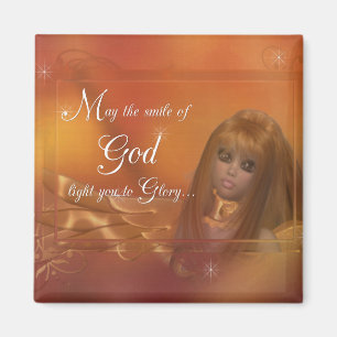 Golden Angel - Moge de glimlach van God.. Magnet