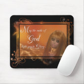 Golden Angel - Moge de glimlach van God...Mousepad Muismat (Met muis)