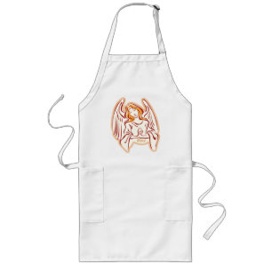 Golden Angel of Peace Apron Lang Schort
