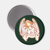 Golden Angel of Peace Magnet (Voorkant / Achterkant)