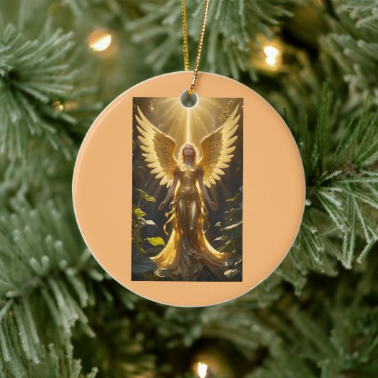 Golden Angel Rond Ornament (Boom)