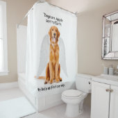 Golden Angel Shower Curtain Douchegordijn (In situ)