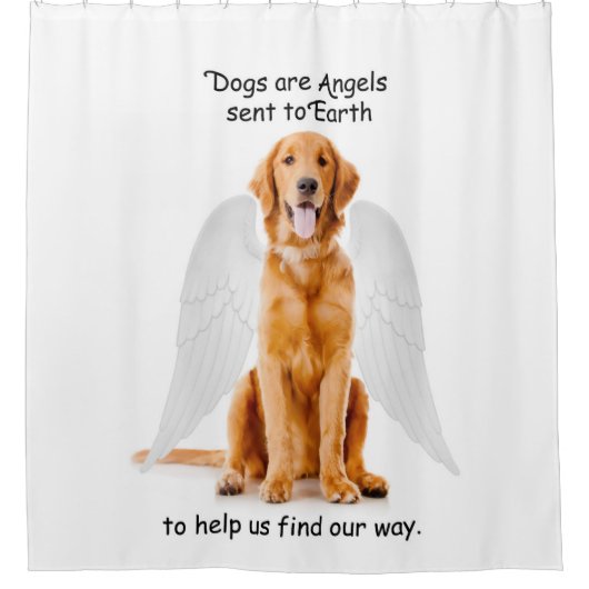 Golden Angel Shower Curtain Douchegordijn (Voorkant)