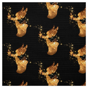Golden Angel Stars Sterrennacht Stof