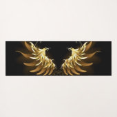 Golden Angel Wings on Black background Yogamat (Achterkant (horizontaal))