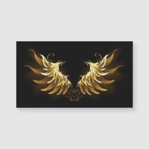 Golden Angel Wings op zwarte achtergrond
