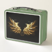 Golden Angel Wings op zwarte achtergrond (Achterkant)