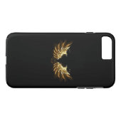 Golden Angel Wings op zwarte achtergrond Case-Mate iPhone Case (Achterkant (Horizontaal))