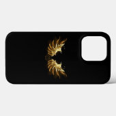 Golden Angel Wings op zwarte achtergrond Case-Mate iPhone Case (Achterkant (horizontaal))