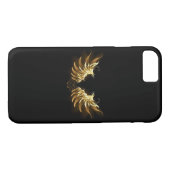 Golden Angel Wings op zwarte achtergrond Case-Mate iPhone Case (Achterkant (Horizontaal))