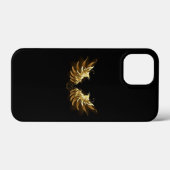 Golden Angel Wings op zwarte achtergrond Case-Mate iPhone Case (Achterkant (horizontaal))
