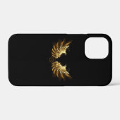 Golden Angel Wings op zwarte achtergrond Case-Mate iPhone Case (Achterkant (horizontaal))