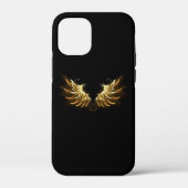Golden Angel Wings op zwarte achtergrond Case-Mate iPhone Case (Achterkant)