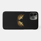 Golden Angel Wings op zwarte achtergrond Case-Mate iPhone Case (Achterkant (horizontaal))