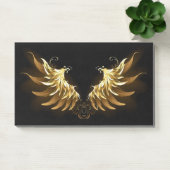 Golden Angel Wings op zwarte achtergrond Post-it® Notes (Kantoor)