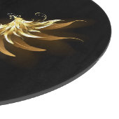 Golden Angel Wings op zwarte achtergrond Snijplank (Hoek)