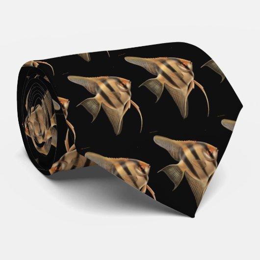 Golden Angelfish Stropdas (Opgerold)