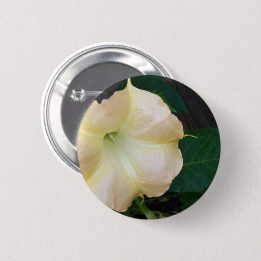 Golden Angels trompet dicht Ronde Button 5,7 Cm (Voorkant /achterkant)