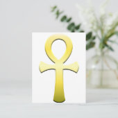 Golden Ankh Briefkaart (Staand voorkant)
