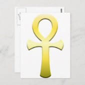 Golden Ankh Briefkaart (Voorkant / Achterkant)