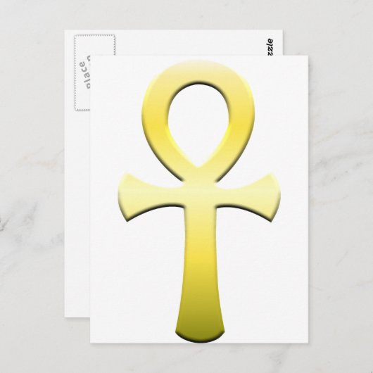 Golden Ankh Briefkaart (Voorkant / Achterkant)