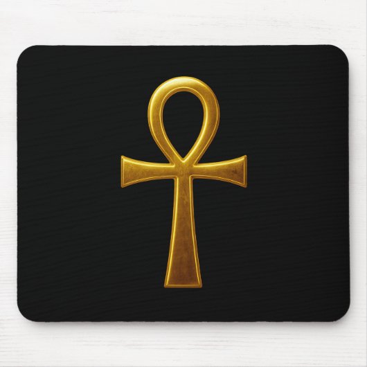 Golden Ankh Mousepad Muismat (Voorkant)