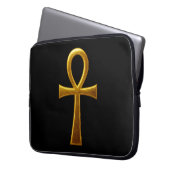 Golden Ankh Tablet & Laptop Hoesjes Laptop Sleeve (Voorkant Links)