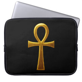 Golden Ankh Tablet & Laptop Hoesjes Laptop Sleeve