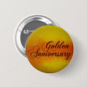 Golden Anniverary Ronde Button 5,7 Cm (Voorkant /achterkant)