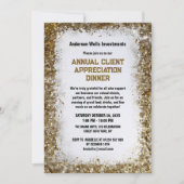 Golden Annual Client Appreciation Dinner Party Kaart (Voorkant)