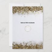 Golden Annual Client Appreciation Dinner Party Kaart (Achterkant)